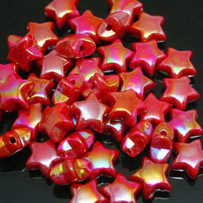 Acrylic beads, Star shape