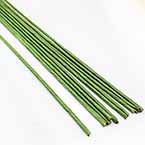 Florist wires, Dark green, 10 pieces, Length 30cm, Diameter 3.2mm (approximate), Gauge 8