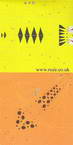 Origami paper, Numbered-lines origami zoo, 6 inch (15cm) square, 12 sheets