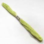 Cotton embroidery thread, Yellow green, 43m