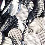 Sequins, Silver colour, 29mm, 22 pieces, 5g, Oval, Sequins are shiny