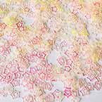 Sequins, pink, 4mm, 1450 pieces (approximate), 3g, Star shape, Sequins are shiny