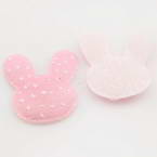 Fabric embellishment, pink, 2.5cm x 3cm, 2 slices