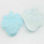 Fabric embellishment, Light blue, 2.8cm x 3.8cm, 2 slices