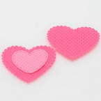 Fabric embellishment, pink, 3cm x 3.5cm, 5 slices