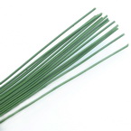 Florist wires, Dark green, 15 pieces, Length 40cm, Diameter 1.6mm (approximate), Gauge 14