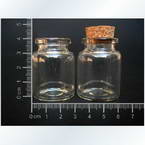 Glass bottles, Colourless, 2.8cm x 4cm, 10ml, 2 pieces