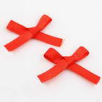 Gift bow, red, 3cm x 0.6cm, 5 satin ribbon bows