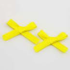 Gift bow, Yellow, 3cm x 0.6cm, 5 satin ribbon bows