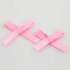 Gift bow, pink, 3cm x 0.6cm, 5 satin ribbon bows