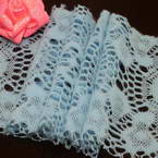 Fluffy Ribbons, Cloth, blue, 100cm  x 12cm (approximate)