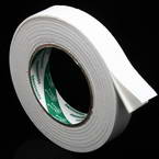 Double sided sticky tape, Sponge foam, white, 3.5m x 2.4cm