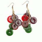 Colour hoops earrings