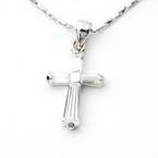 Silver cross necklace