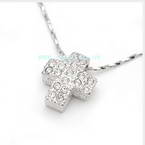 Sparkling silver plated necklace