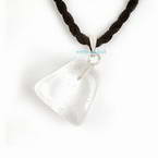 Clear crystal necklace