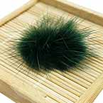 Fluffy embellishment, Dark green, Diameter 25mm (approximate), 1 piece