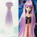 Dolls hairs, Rayon, Light purple, 15cm x 100cm, 1 piece