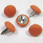 Decorative Brads, Orange-red, 5 Piece, 8mm x 13mm x 5mm