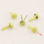 Decorative Brads & eyelets, High quality metal alloy, Yellow, 4.5mm x 8mm, 20  pieces