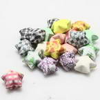 Paper stars, Paper, Assorted colours, 1.5cm x 1.5cm x 0.8cm, 20 pieces