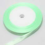 Satin ribbon, Light green, 1cm x 21m, 1 piece