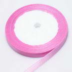 Satin ribbon, pink, 1cm x 21m, 1 piece