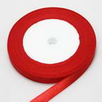 Satin ribbon, red, 1cm x 21m, 1 piece