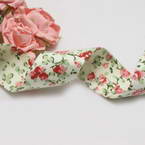 Tissu bandes, Satin, rose, vert, 94cm x 2,5cm