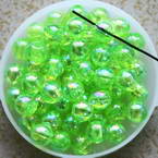 Beads, AB Splendour Beads, Acrylic, Olive-Green, Spherical, Diameter 6mm, 5g, 50 Beads