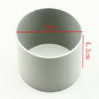 Plastic cylinders for Mesh flowers, Plastic, grey, 5cm x 5cm x 4.3cm, 1  piece