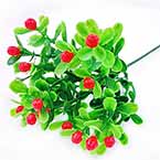 Artificial leaves, Plastic and wires, 1 Plastic flowers, 22cm Plastic flowers