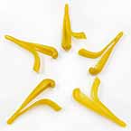 Other flower stamen, Plastic, Yellow, 4.5cm (approximate), 5 pieces