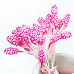 Foam Flower stamen, Magenta, 80 pieces (approximate)