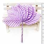 Rose leaf, Artificial fibers and wires, Light purple, 11cm x 3cm (approximate), 10 pieces