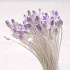 Flower stamen, Light purple, white, 100 pieces (approximate)