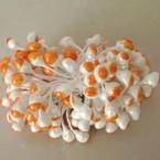 Étamines fleurs, orange, blanc, 100 morceaux (approximatif)