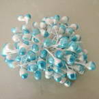 Flower stamen, Turquoise colour, 100  pieces, 6cm