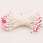 Flower stamen, Magenta, white, 100  pieces (approximate), 6cm