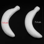 Banana foam model, foam, white, 7.4cm x 1.8cm x 4cm, 10 pieces