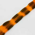 Two colours Specially dyed nylon, Nylon, Dark orange, black, Stretched size 1.5m x 15cm, 1 piece