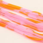 Nylon spécial - 2 couleurs, Nylon, orange, rose, 1 morceau, Étiré taille 1,5m x 15cm