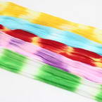 Two colours Specially dyed nylon, Nylon, Assorted colours, 5 piece, Stretched size Stretched size 1.5m x 15cm