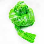 Two colours Specially dyed nylon, Nylon, Bright green, white, Stretched Size 1.5m x 15cm (approximate), 1 piece