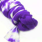 Two colours Specially dyed nylon, Nylon, Dark purple, white, Stretched Size 1.9m x 26cm, 1 piece