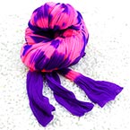 Two colours Specially dyed nylon, Nylon, Dark purple, Magenta, Stretched Size per piece 1.5m x 15cm, 4 pieces