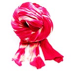 Nylon spécial - 2 couleurs, Nylon, rouge, rose, Étiré Taille 1,5m x 15cm, 1 morceau