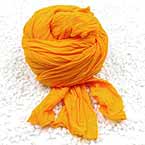 Extra long specially dyed nylon - Single colour, Nylon, orange, Stretched Size 2.5m x 25cm (approximate), 1 piece