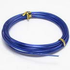 Aluminium wire, Aluminium, Dark blue, 5m, 0.2cm