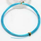 Aluminium wires, Aluminium, blue, 5m (approximate), 0.1cm